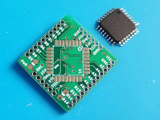 Prepare atmefa328p and mini arduino pcb