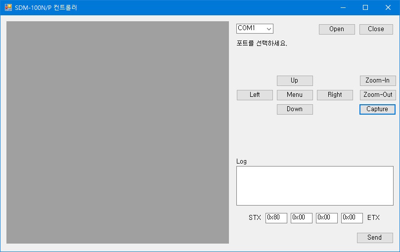 C#을 사용한 SDM-100NP용 컨트롤러